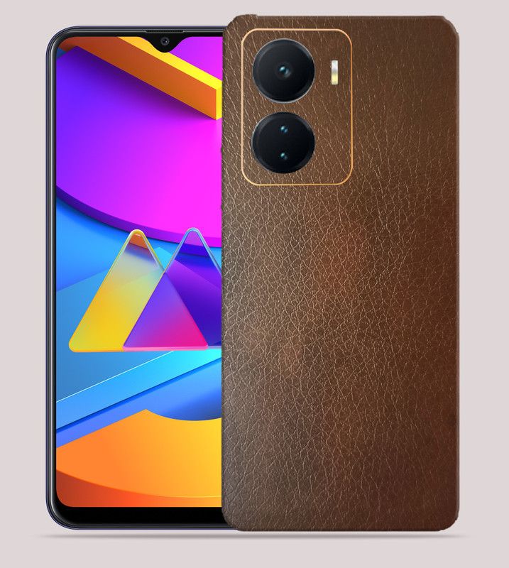 Skinex Vivo Iqoo Z6 Lite 5G Mobile Skin  (Brown color Mobile Skin With camera protector (Back + Camera + Side))