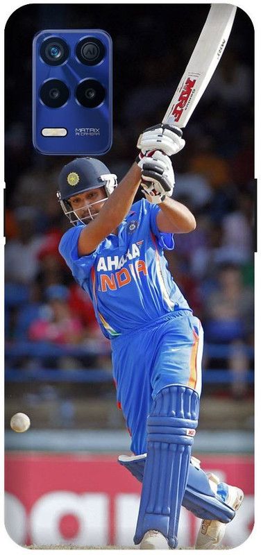 Bluvver Back Cover for Realme 8s 5G , RMX3381, Printed Rohit Sharma Back Cover  (Multicolor, Hard Case, Pack of: 1)