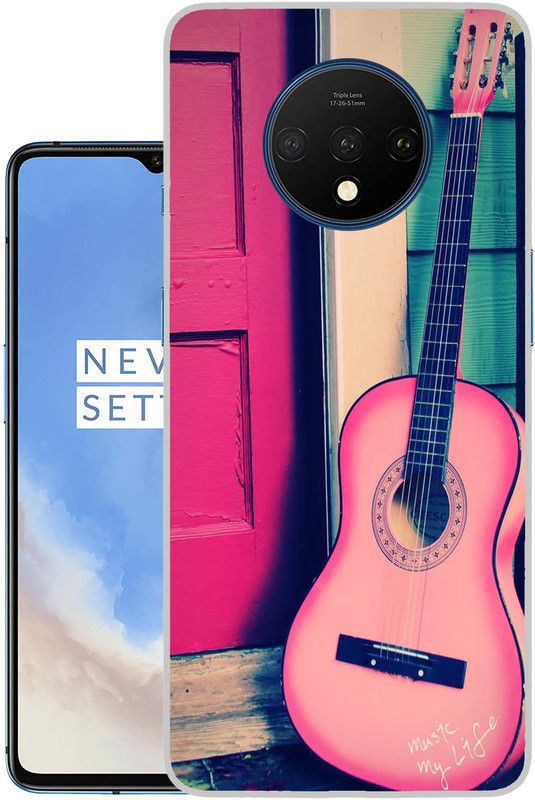 Snazzy Back Cover for OnePlus 7T  (Pink, Grip Case, Silicon, Pack of: 1)