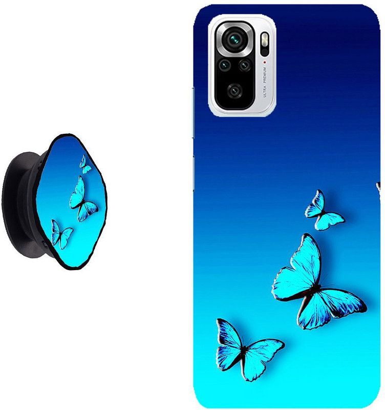 Hello Case Back Cover for Mi Redmi Note 10  (Blue, Pack of: 2)