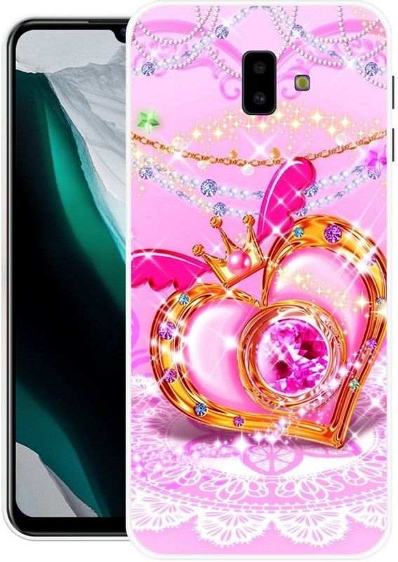 BLUEBUG Back Cover for Samsung Galaxy J6 Plus  (Pink, Grip Case, Silicon, Pack of: 1)