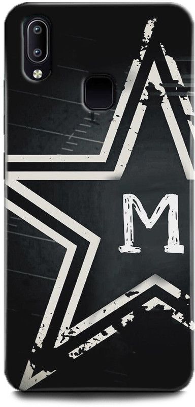 INDICRAFT Back Cover for Vivo Y91, Vivo 1811, M letter, Printed  (Multicolor, Shock Proof, Pack of: 1)