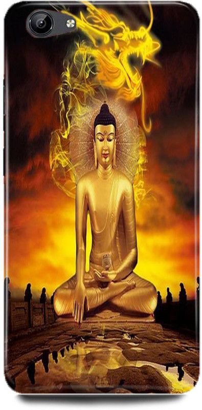 FRONK Back Cover for Vivo Y66, 1609, GAUTAM, BUDDHA, GOD, NAMO, BUDDHAY  (Yellow, Hard Case, Pack of: 1)