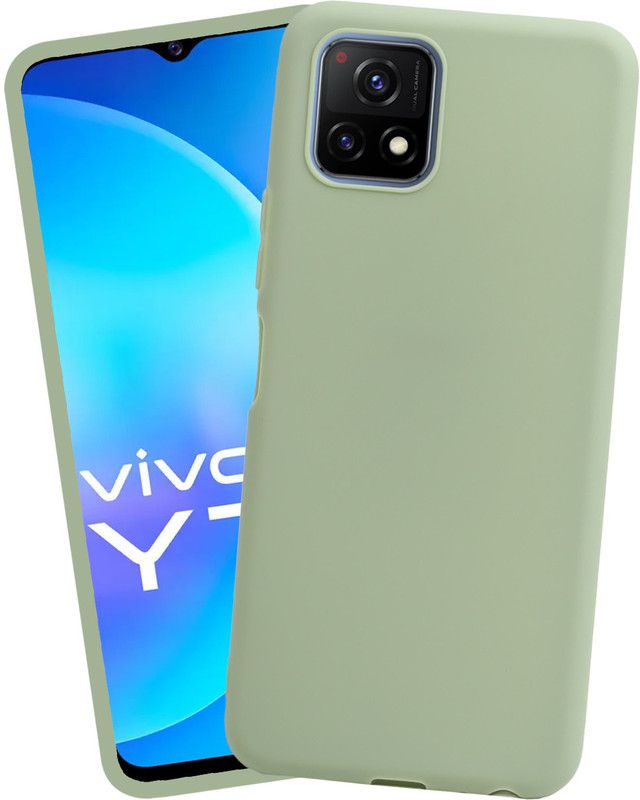 VAKIBO Back Cover for Vivo Y72 5G  (Green, Flexible)