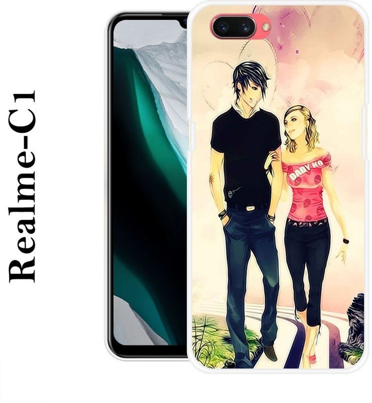 REALKING Back Cover for Realme C1  (Multicolor, Silicon)
