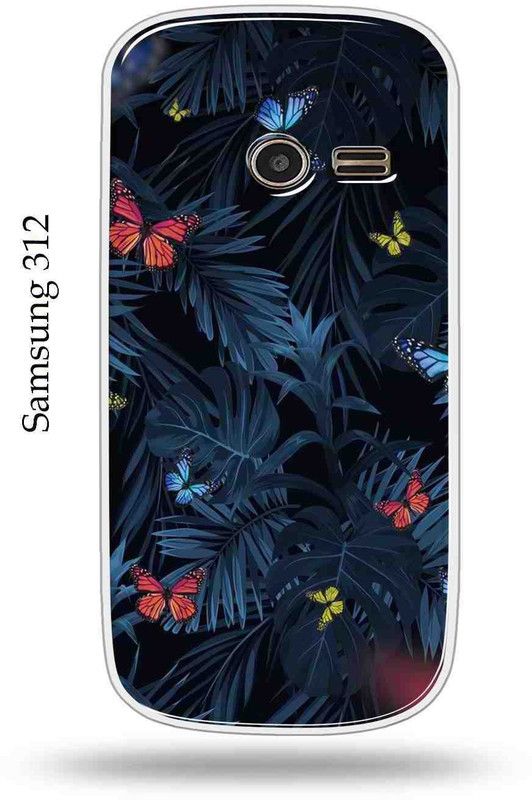 Mystry Box Back Cover for Samsung Metro B312  (Black, Blue, Silicon, Pack of: 1)