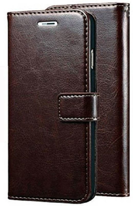 PerfectBuyShop Flip Cover for VIVO Y55s  (Brown, Pack of: 1)