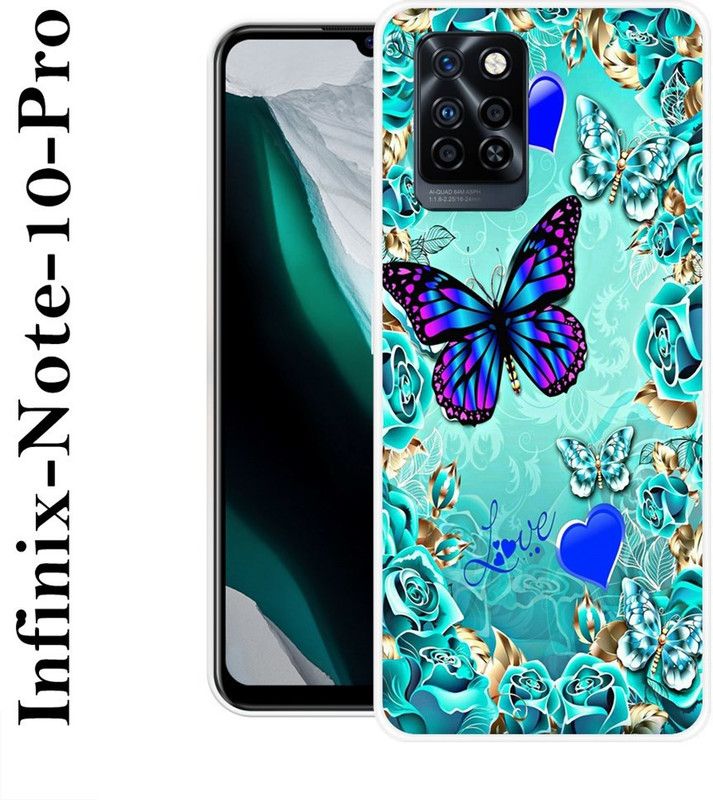 KLC Back Cover for Infinix Note 10 Pro  (Multicolor, Grip Case, Silicon)