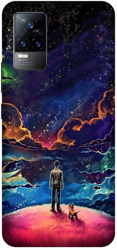 URCHIN Back Cover for Vivo Y73 Sky, Galaxy, Stars, Cool, blue, light, space  (Multicolor, Shock Proof, Pack of: 1)