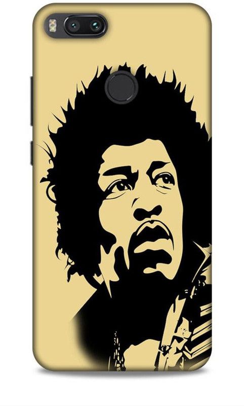 Keviv Back Cover for Mi A1  (Black, Beige, 3D Case, Pack of: 1)