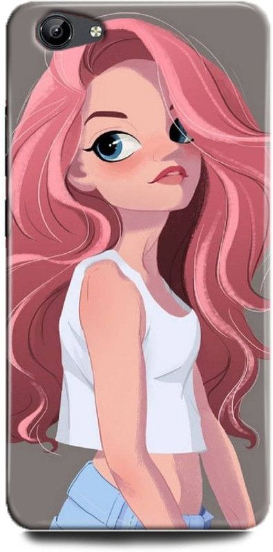 FIKORA Back Cover for Vivo Y71/1724 CUTE GIRL PRINTED  (Multicolor, Hard Case, Pack of: 1)