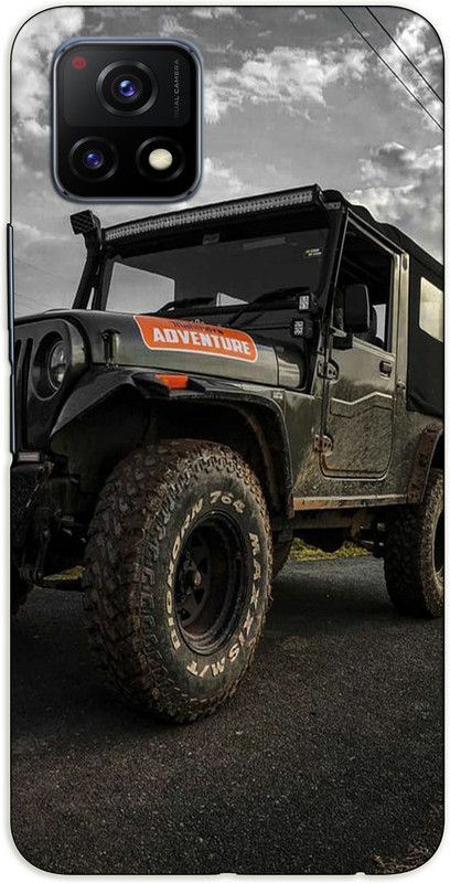 iprinto Back Cover for Vivo Y72 5G mahindra thar Back Cover  (Black, Hard Case)