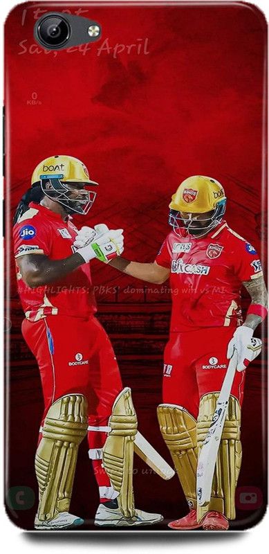 DIKRO Back Cover for vivo V5s, 1713, CHRIS, GAYLE, LOKESH, KL, RAHUL, KINGS, 11, PUNJAB  (Multicolor, Hard Case, Pack of: 1)