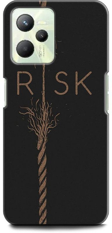 WallCraft Back Cover for Realme C35, RMX3511 RISK, BLACK, DARK, MOTIVATIONAL, QUOTES, POSITIVE  (Multicolor, Dual Protection, Pack of: 1)