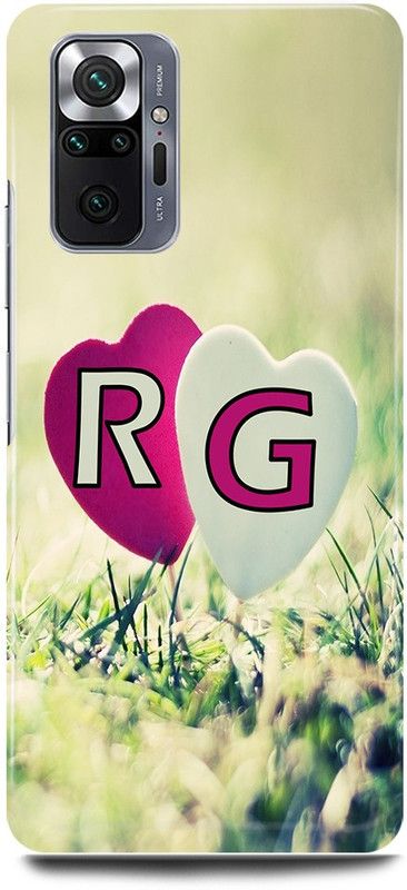 JUGGA Back Cover for Redmi Note 10 Pro, R LOVES G NAME,R NAME, G LETTER, ALPHABET,R LOVE G NAME  (Green, Hard Case, Pack of: 1)