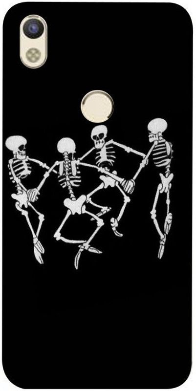 Skyhawk Back Cover for Tecno Camon I Four Skeleton In Dancing  (Multicolor, Waterproof, Silicon, Pack of: 1)