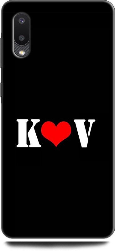 Afterglow Back Cover for SAMSUNG Galaxy M02 K V, K LOVES V, NAME, LETTER, ALPHABET, KV LOVE, HART  (Multicolor, Shock Proof, Pack of: 1)