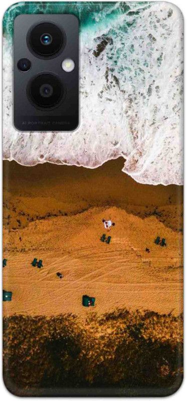 NDCOM Back Cover for Oppo F21 Pro 5G Ocean Beach Printed  (Multicolor, Hard Case, Pack of: 1)