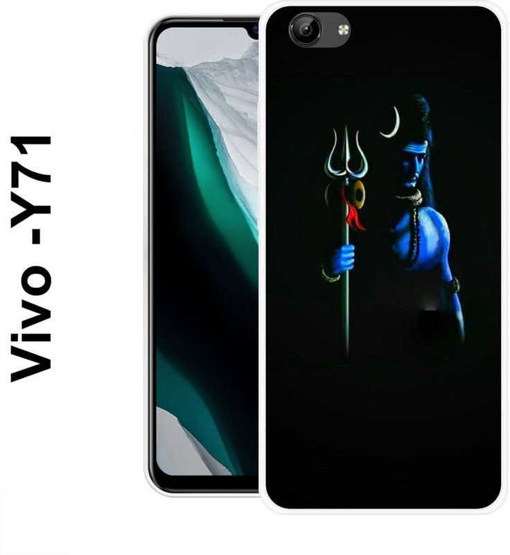 SHIVKUDI Back Cover for Vivo Y71, Vivo Y71i  (Blue, Black, Silicon)