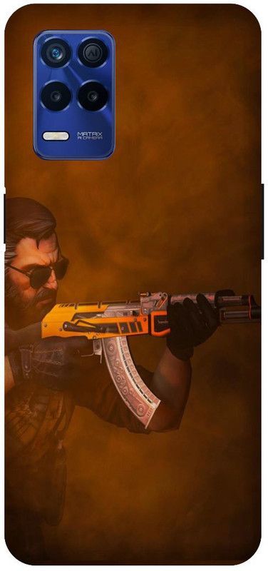 Bluvver Back Cover for Realme Narzo 30 5G,RMX3242, Printed Indian Soldier Back Cover  (Multicolor, Hard Case, Pack of: 1)