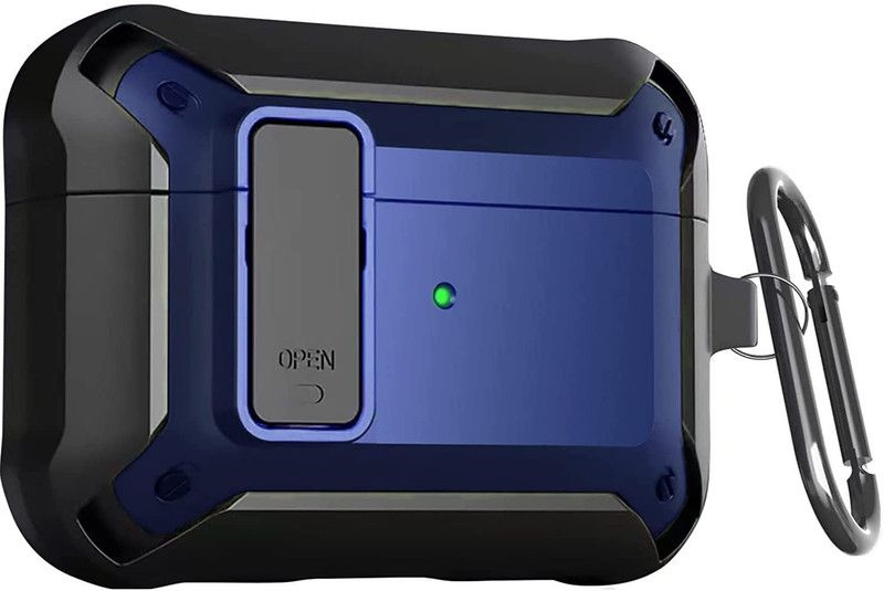 COVERHUB Front & Back Case for Apple AIRPODS PRO / Apple Airpods Pro 2nd gen(Only Cover)  (Blue, Shock Proof, Pack of: 1)