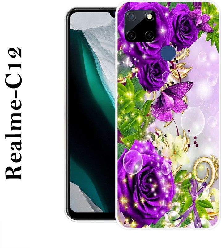 REDFLY Back Cover for Realme C12  (Multicolor, Silicon)
