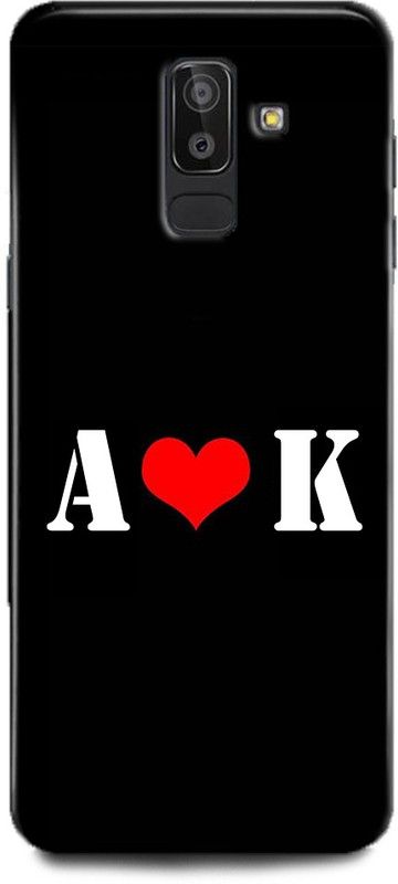 Afterglow Back Cover for SAMSUNG Galaxy J8 A K, A LOVES K, NAME, LETTER, ALPHABET, AK LOVE, HART  (Multicolor, Shock Proof)