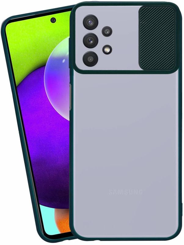 Shining Stars Bumper Case for Samsung Galaxy M32  (Green, Camera Bump Protector, Pack of: 1)