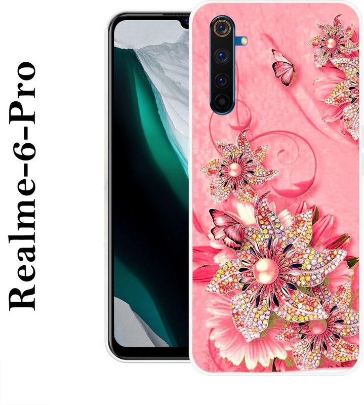 PALWALE BALAJI Back Cover for Realme 6 Pro  (Pink, Grip Case, Silicon)