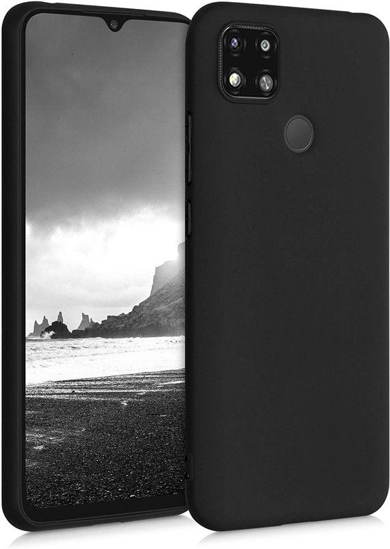 Accessories Kart Back Cover for Poco C31 flexible soft candy case  (Black, Flexible, Silicon, Pack of: 1)
