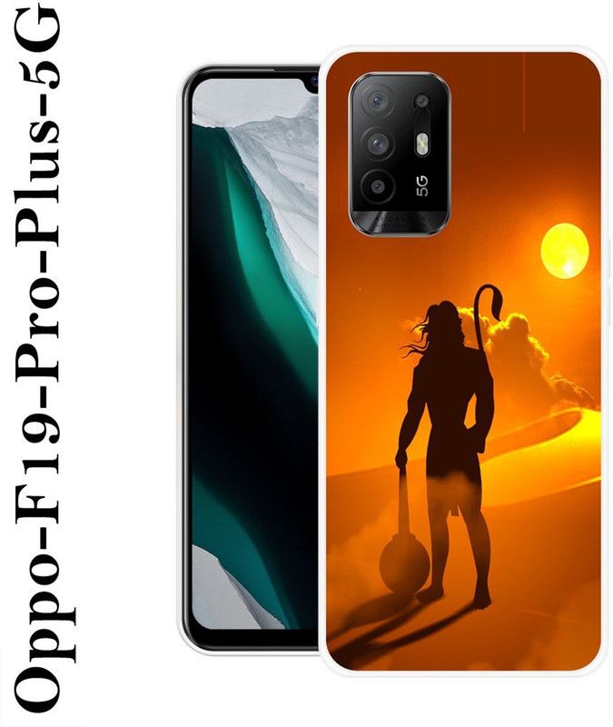 INDIALAND Back Cover for Oppo F19 Pro Plus 5G  (Orange, Brown, Silicon)