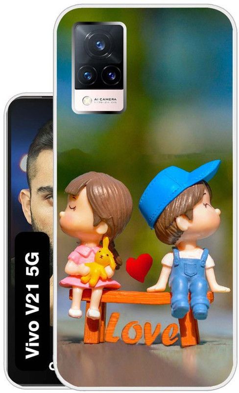 Case Club Back Cover for Vivo V21  (Multicolor, Grip Case, Silicon, Pack of: 1)