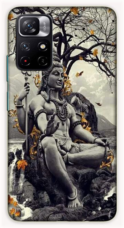 iprinto Back Cover for Mi Redmi Note 11T 5G, Poco M4 Pro 5G Mahadev Lord Mahadev Mahakal Shiva Shiv Ji Back Cover  (Black, Hard Case)
