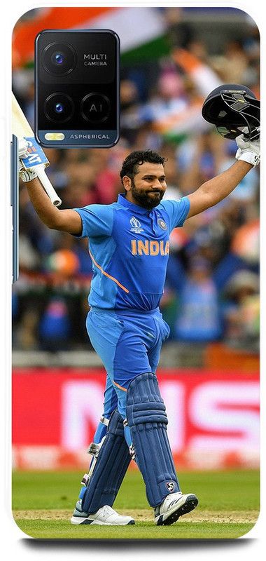 FIKORA Back Cover for Vivo Y21T, V2135, ROHIT, SHARMA, INDIAN, PLAYER, MUMBAIINDIANS  (Blue, Hard Case, Pack of: 1)