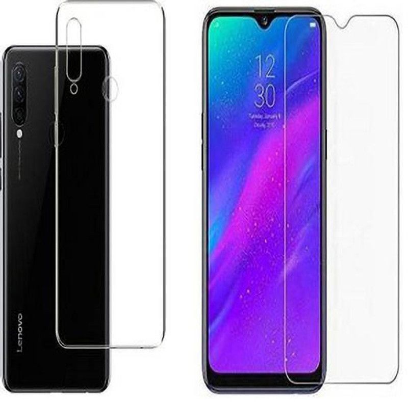NIMMIKA ENTERPRISES Back Cover for LENOVO K10 NOTE BACK COVER & TEMPERED GLASS  (Transparent, Shock Proof, Pack of: 1)