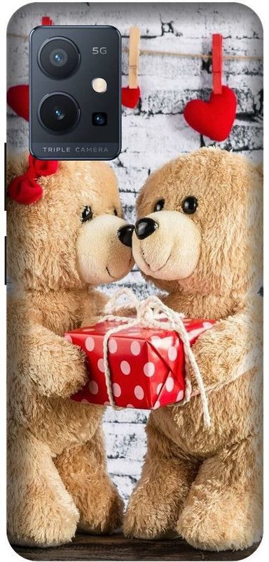VS PRINT LINK Back Cover for VIVO T1 (5G) , V2141 ,teddy bear, teddy ,Printed Back cover  (Brown, Hard Case, Pack of: 1)