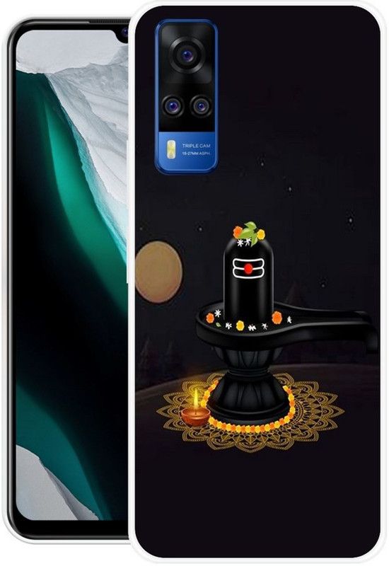 PINKLAND Back Cover for Vivo Y31 2021  (Black, Grip Case, Silicon, Pack of: 1)