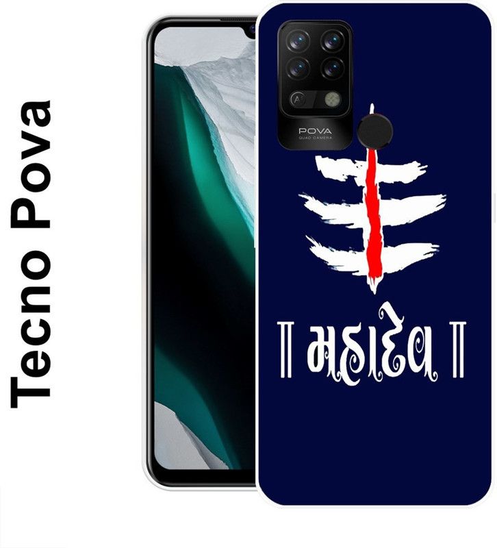 SUPER CASE Back Cover for Tecno Pova  (White, Blue, Silicon)