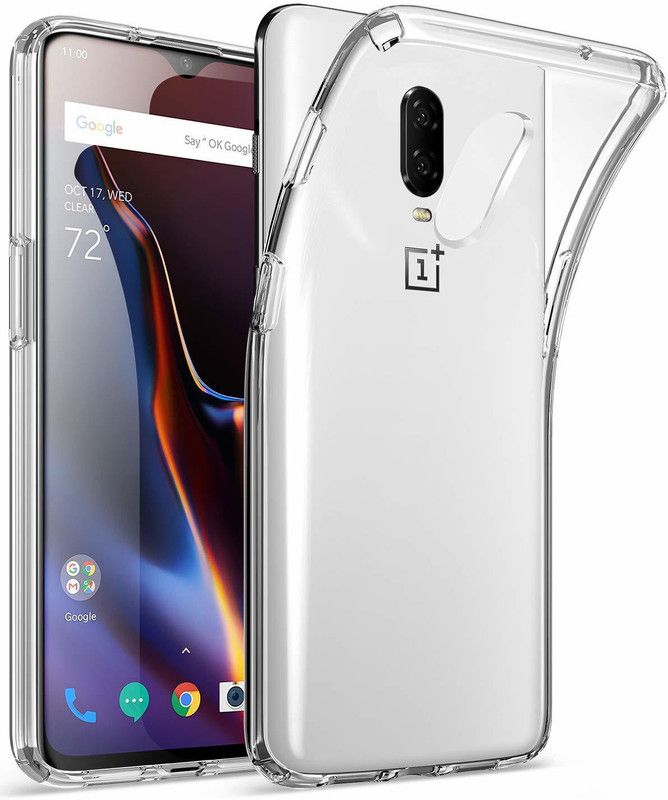 HIGH TWIST Back Cover for One Plus 7 Transparent Back Cover Easy to install and remove  (Multicolor, Flexible, Silicon, Pack of: 1)