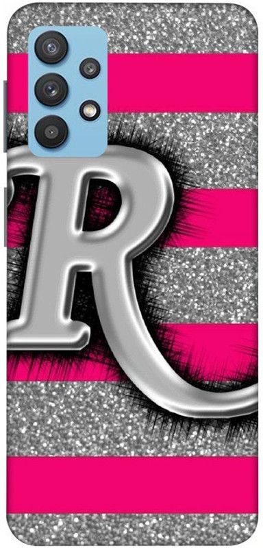 LUCKY MOBI.COM Back Cover for Samsung Galaxy M32 5G ( R LETTER NAME) PRINTED BACK COVER  (Multicolor, Hard Case, Pack of: 1)