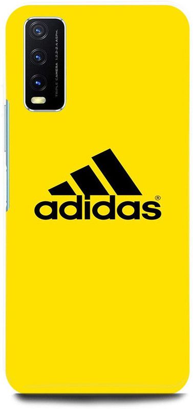 ZIGTOZAG SHOPPE Back Cover for vivo Y12G , V2068, ADIDAS, BRAND,  (Yellow, Hard Case)
