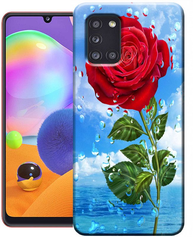 HEXAcase Back Cover for Samsung A31 Mobile back cover / Samsung A31 back cover  (Multicolor, Anti-radiation, Silicon)