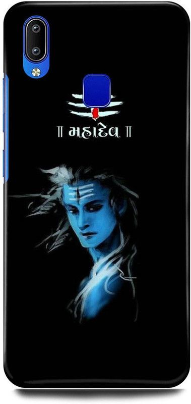 FUGGA Back Cover for vivo Y93  (Blue, Black, Hard Case, Pack of: 1)