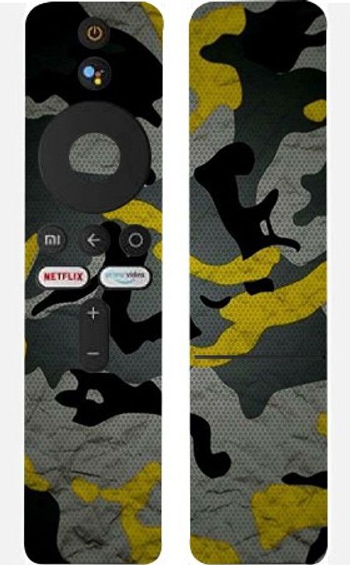 BUGGU Mi Smart LED TV Remote, mi smart tv remote Mobile Skin  (Ultra Super Camouflage Military Yellow Skin With High Matte Finish.)