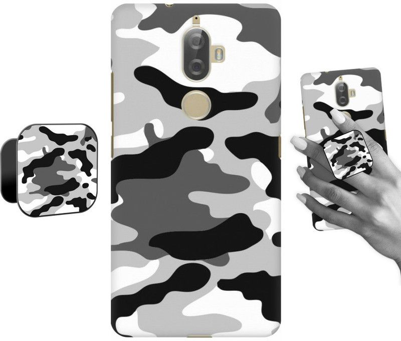 COBIERTAS Back Cover for Lenovo K8 Plus  (Multicolor, Cases with Holder, Pack of: 2)