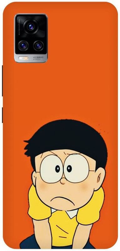 URCHIN Back Cover for Vivo V20 Nobita, doraemon, cartoon, cute, funny  (Multicolor, Shock Proof, Pack of: 1)
