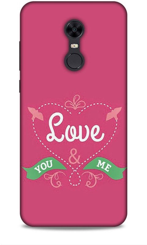 Keviv Back Cover for Mi Redmi Note 5  (Pink, White, 3D Case, Pack of: 1)