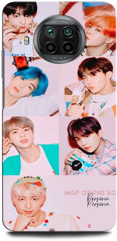 INTELLIZE Back Cover for Mi 10i M10iX05/m2007j17iBTS, V, JUNGBOOK, JIMIN, JIN, BTS ARMY, SINGER, BOY BAND  (Multicolor, Hard Case, Pack of: 1)