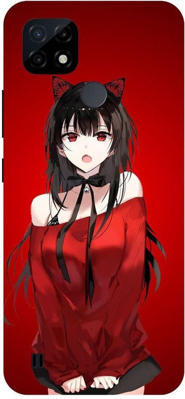 Wall Art Back Cover for Realme C25Y Anime girl, Cute Girl  (Multicolor, Dual Protection, Pack of: 1)