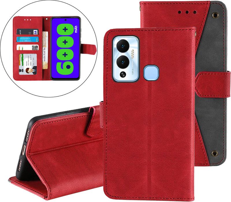 Autofocus Back Cover for Infinix Hot 12 Play  (Red, Magnetic Case, Pack of: 1)